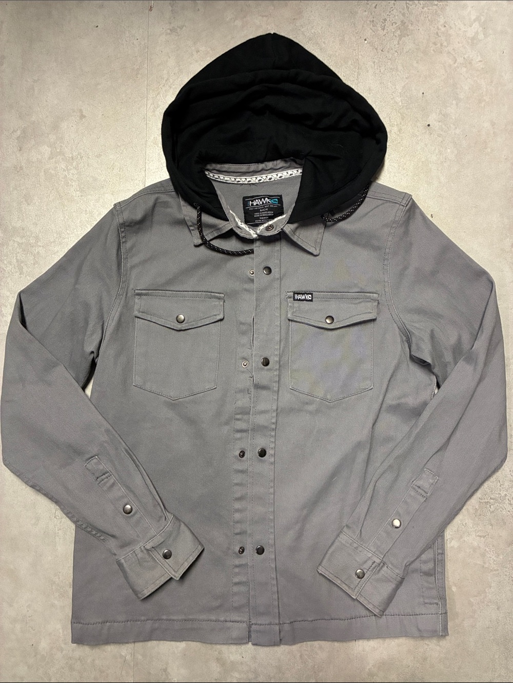 Tony Hawk Gray Jacket with Black Hooded Liner